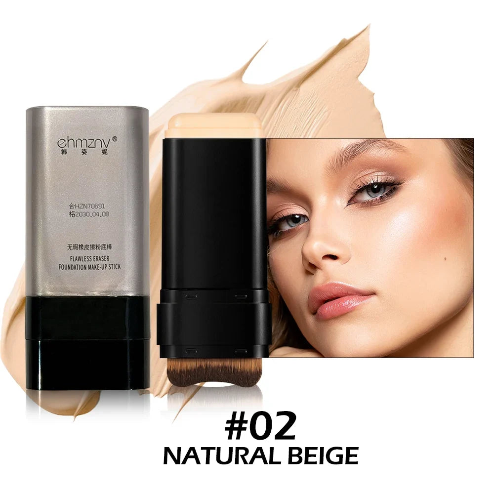 Dual-Head Foundation Stick with Built-In Brush | Qme Foundation Stick Qme YELLOW