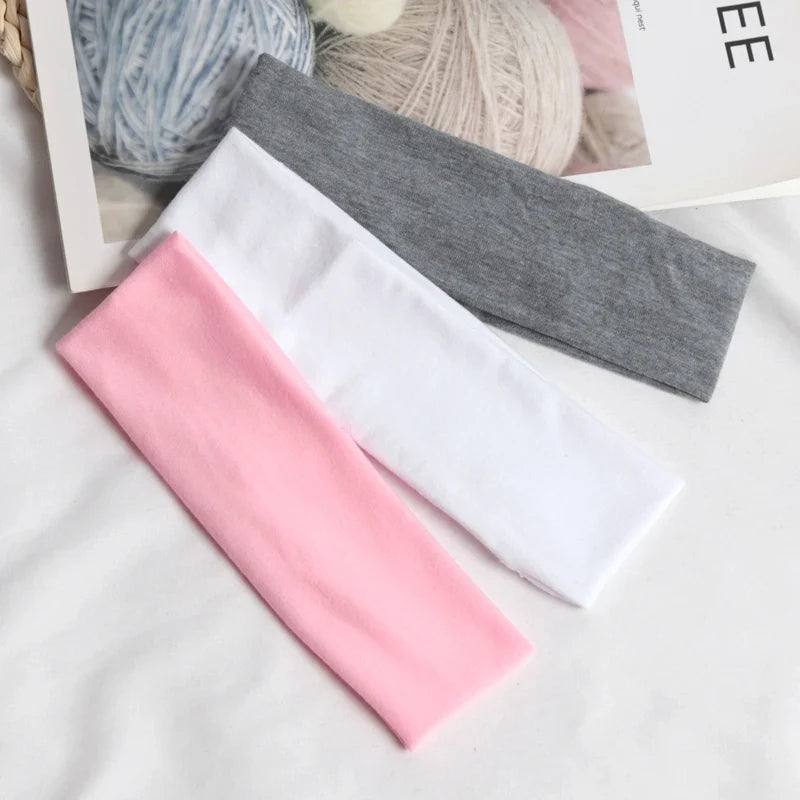 Elastic Sports Headbands Quick-Dry Cotton Workout Hairband Sports Headband Qme