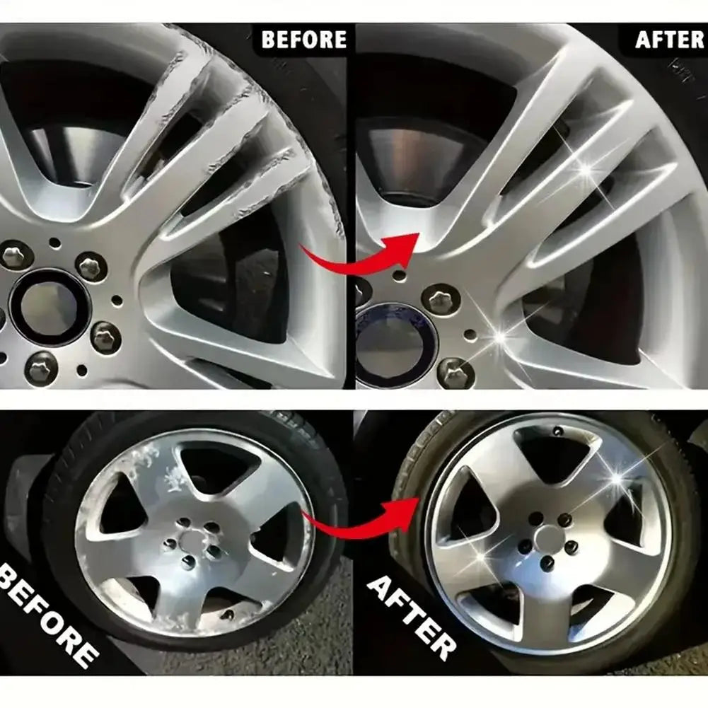 Wheel Hub Scratch Repair Polish Paste | Tire Rim Restorer Wheel Repair Paste Qme