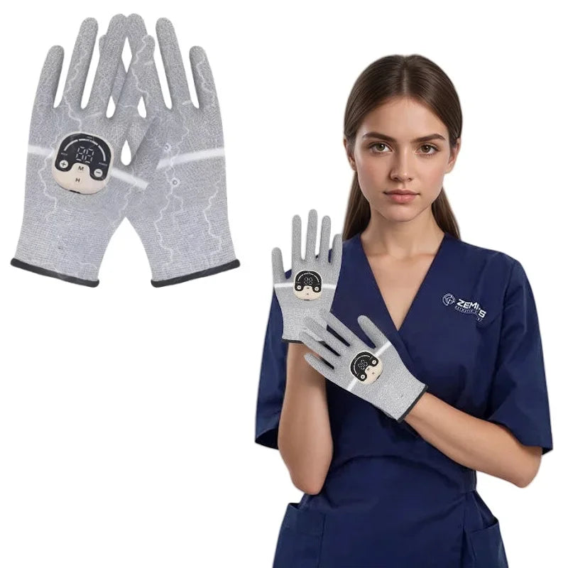 Microcurrent Facial Gloves – Silver Fiber Anti-Aging Skin Tool Microcurrent Skin Tool Qst
