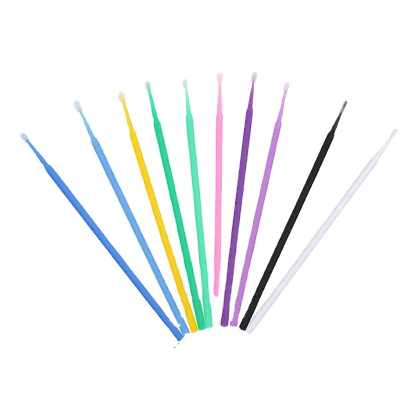 Disposable Microbrush Applicators for Eyelash Extensions 100pcs Lash Applicator Brush Qme