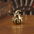 Vintage Brass Mini Ghost Pumpkin Figurine Halloween Statue Halloween Figurine Qme 1pc
