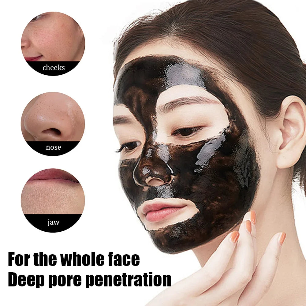 Bamboo Charcoal Fiber Mask – Deep Cleansing & Pore Refining Charcoal Face Mask Qme