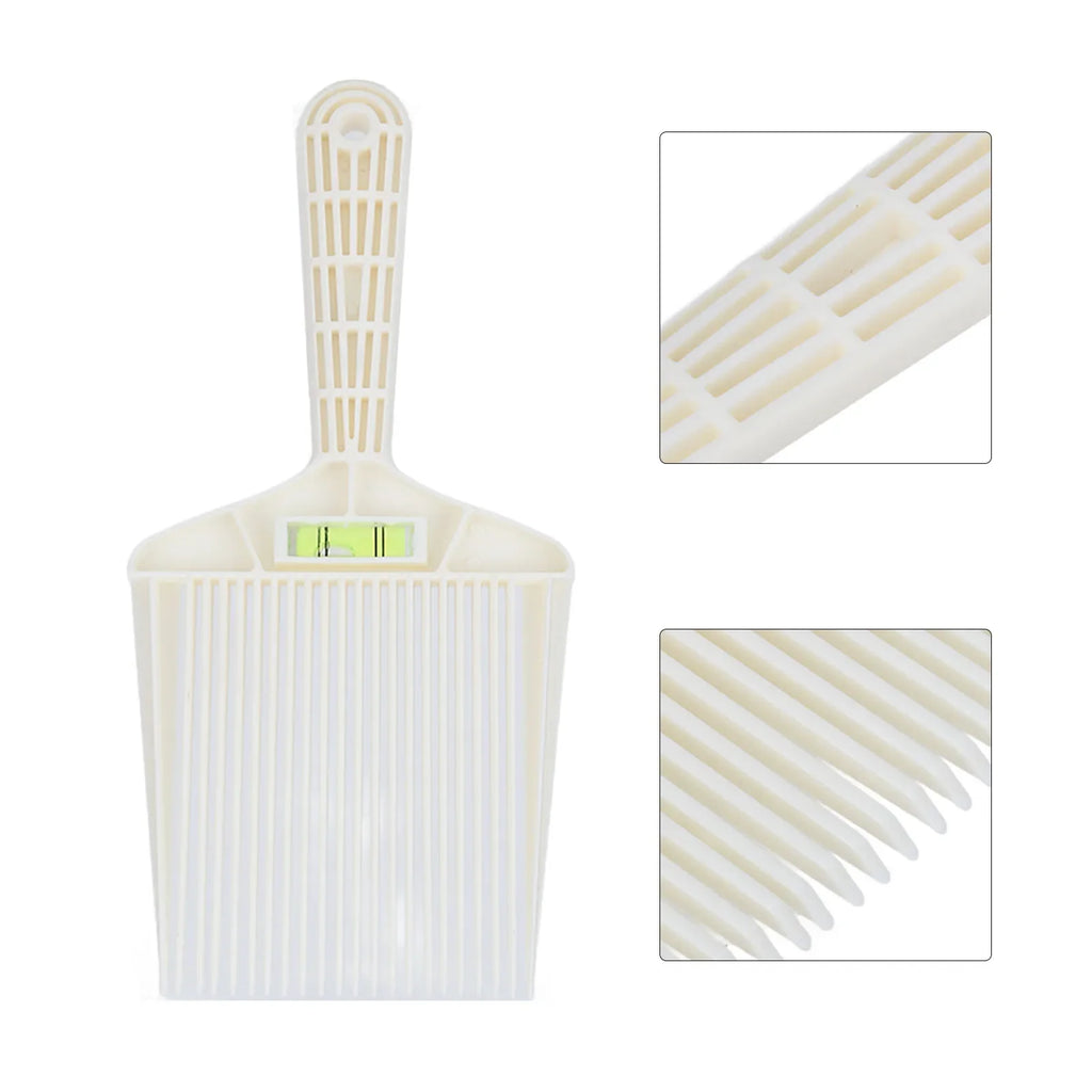 Professional Barber Flat Top Comb with Water Level Guide – White Barber Flat Comb Qme