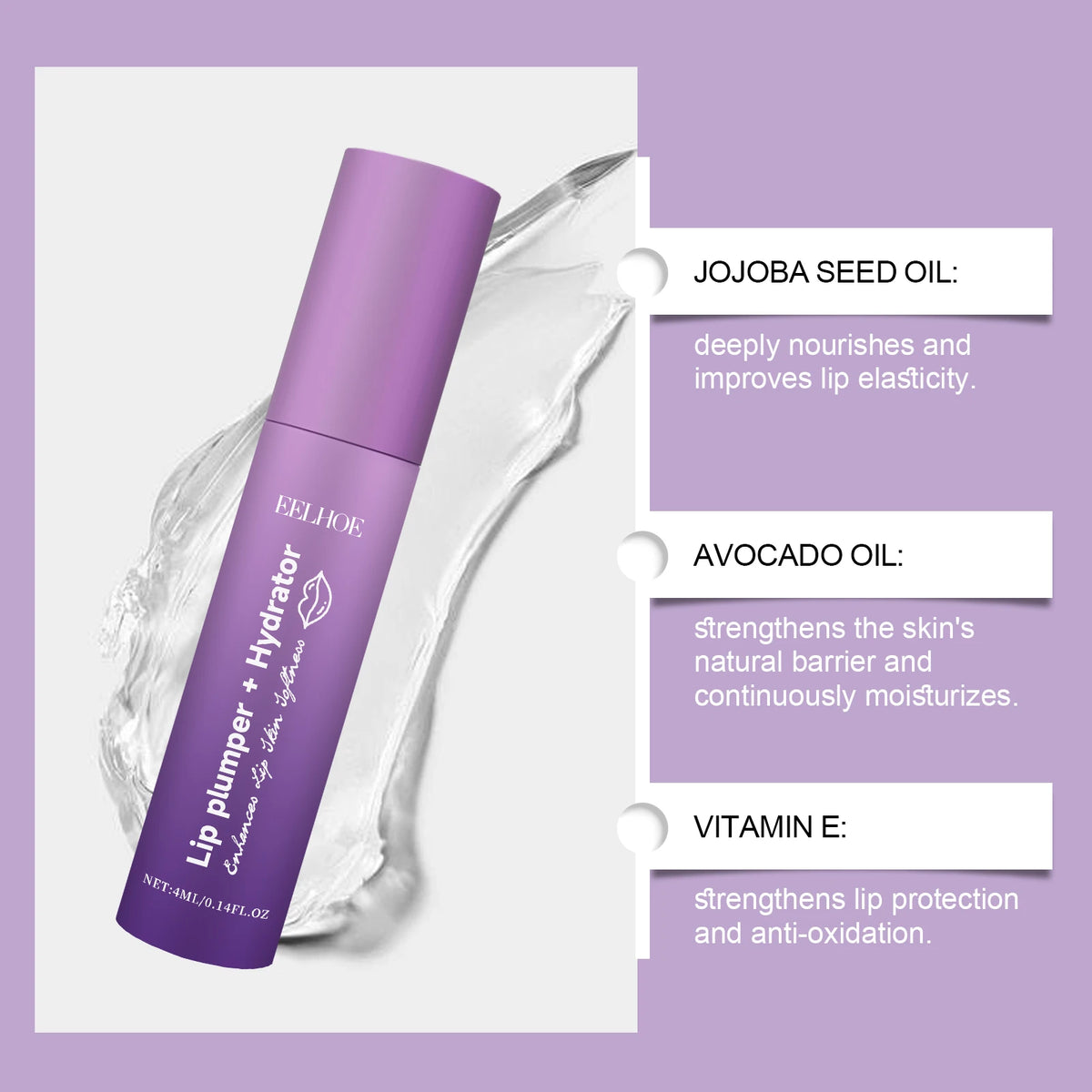 Eelhoe Moisturizing Lip Balm – Hydrated, Smooth & Glossy Lips Lip Balm Qst
