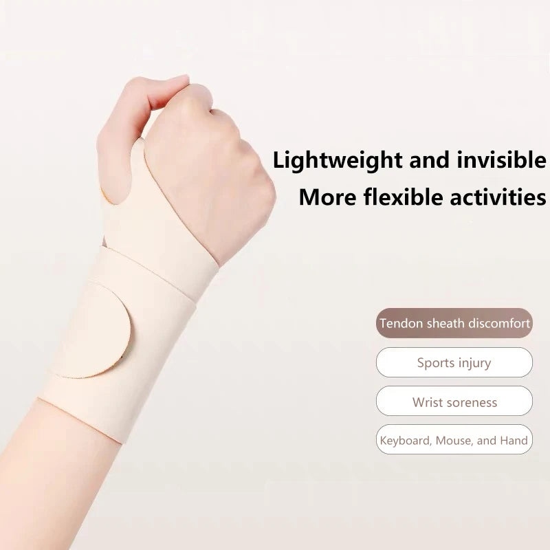 Sports Wrist Guard – Breathable Support Strap for Athletics Sports Wrist Guard Qst Beige 2PCS