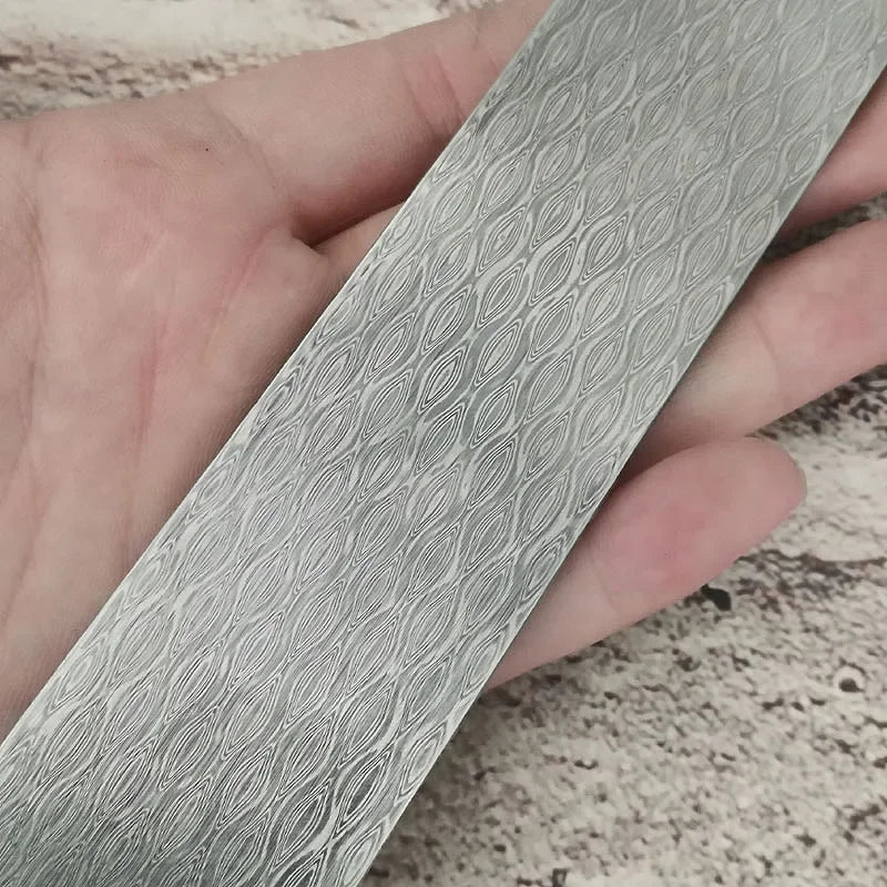 Damascus Steel Blade Billet 58HRC VG10 DIY Knife Making Blank Knife Making Billet Qst