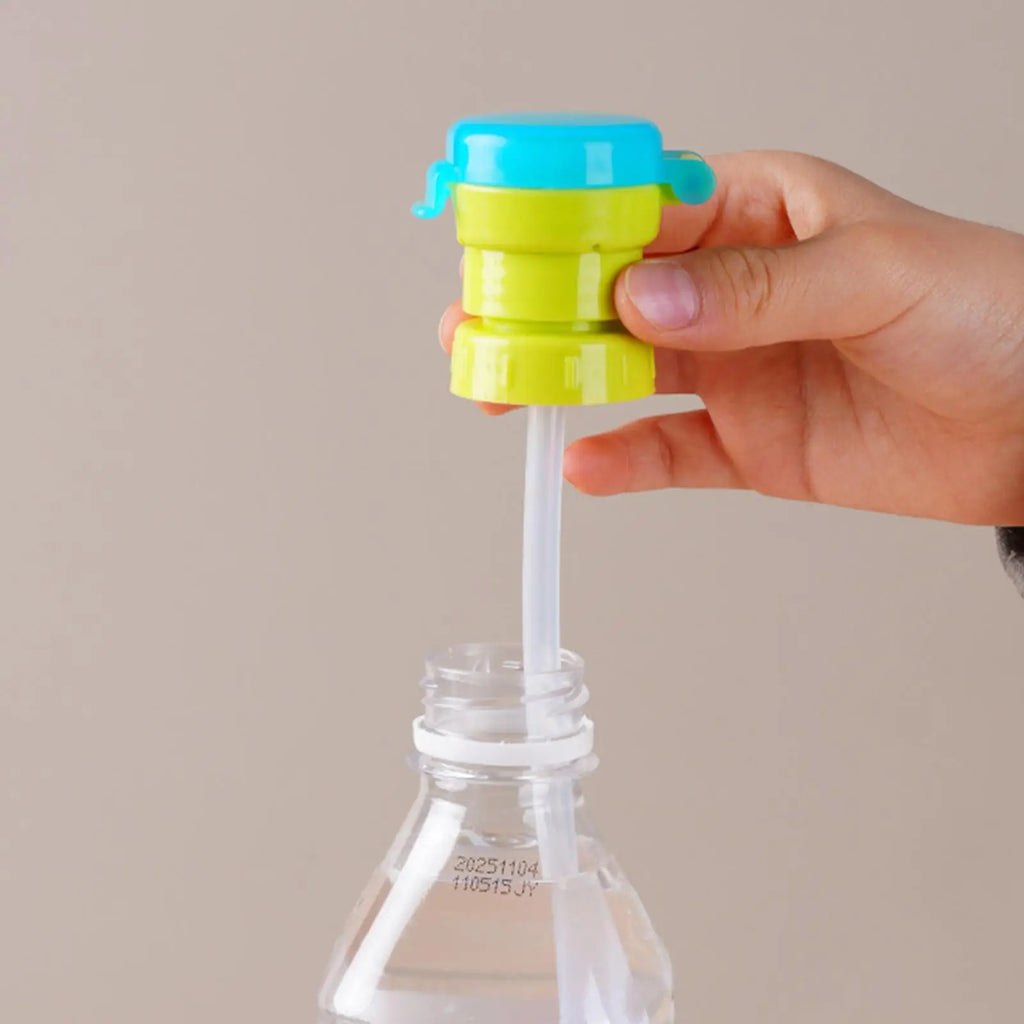 Kids Leak-Proof Water Bottle Topper – Universal Drinking Cap Water Bottle Topper Qme