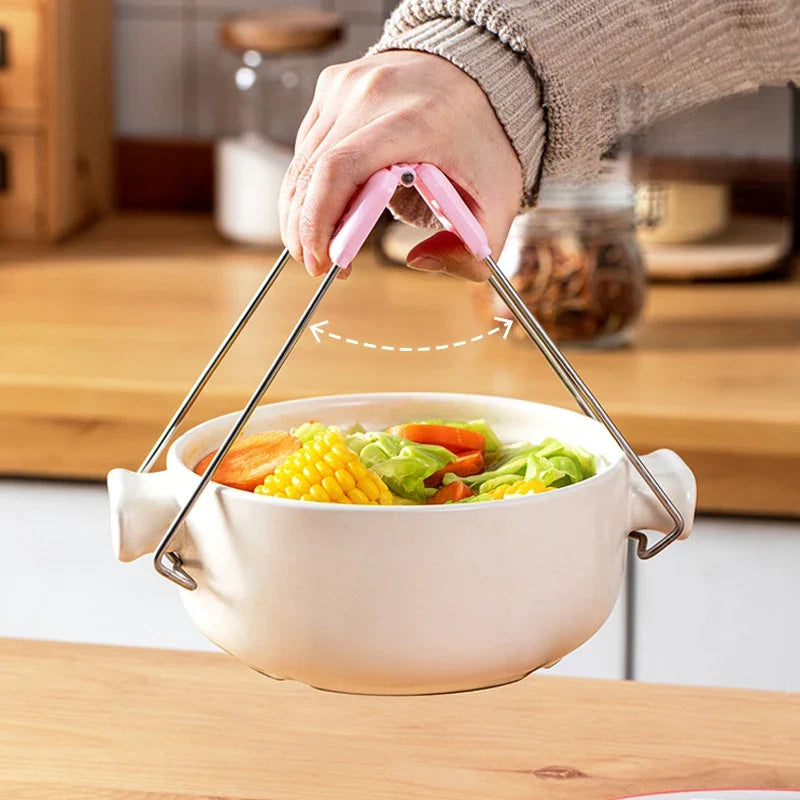 Hello Kitty Kuromi Heat-Resistant Non-Slip Bowl & Tongs Set Kitchen Bowl & Tongs Set Qme