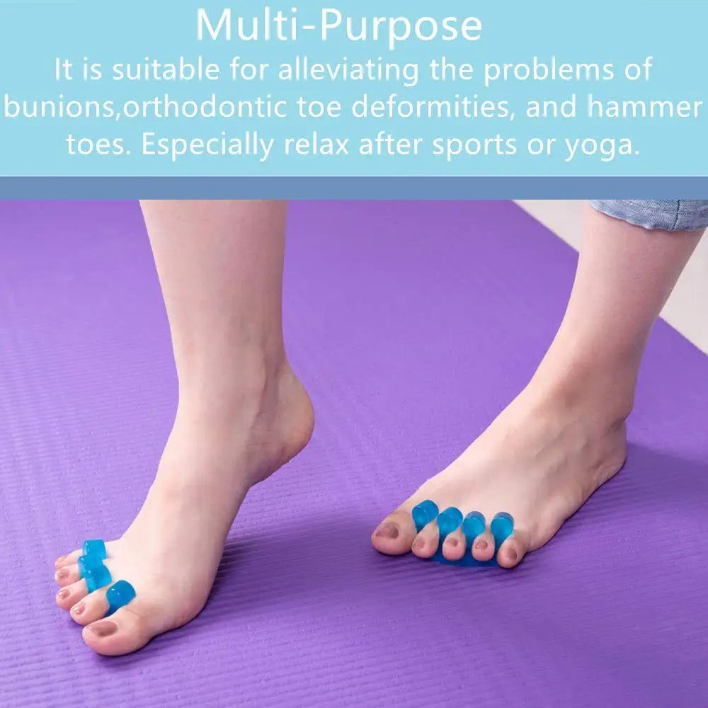Soft Silicone Toe Separators for Pedicure & Nail Polish Toe Separators Qme