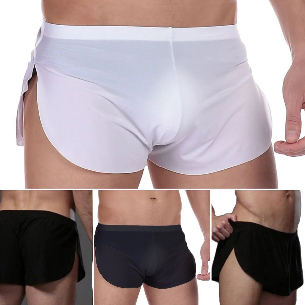 Men's Lightweight See-Through Boxer Briefs – Stylish & Breathable Men's Boxer Briefs Qme