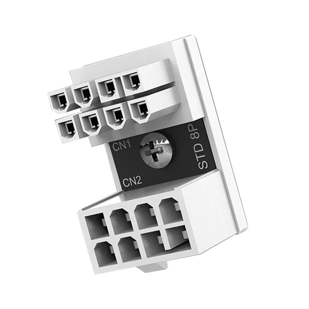PCIe 8-Pin 6-Pin 180° GPU Power Connector Adapter | Qme GPU Power Adapter Qme 8PIN STD China Mainland