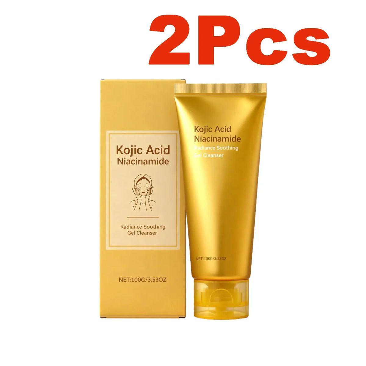 Radiance Soothing Gel Cleanser – Brightening & Hydrating Gel Face Cleanser Qme 2 x 100g Boxed