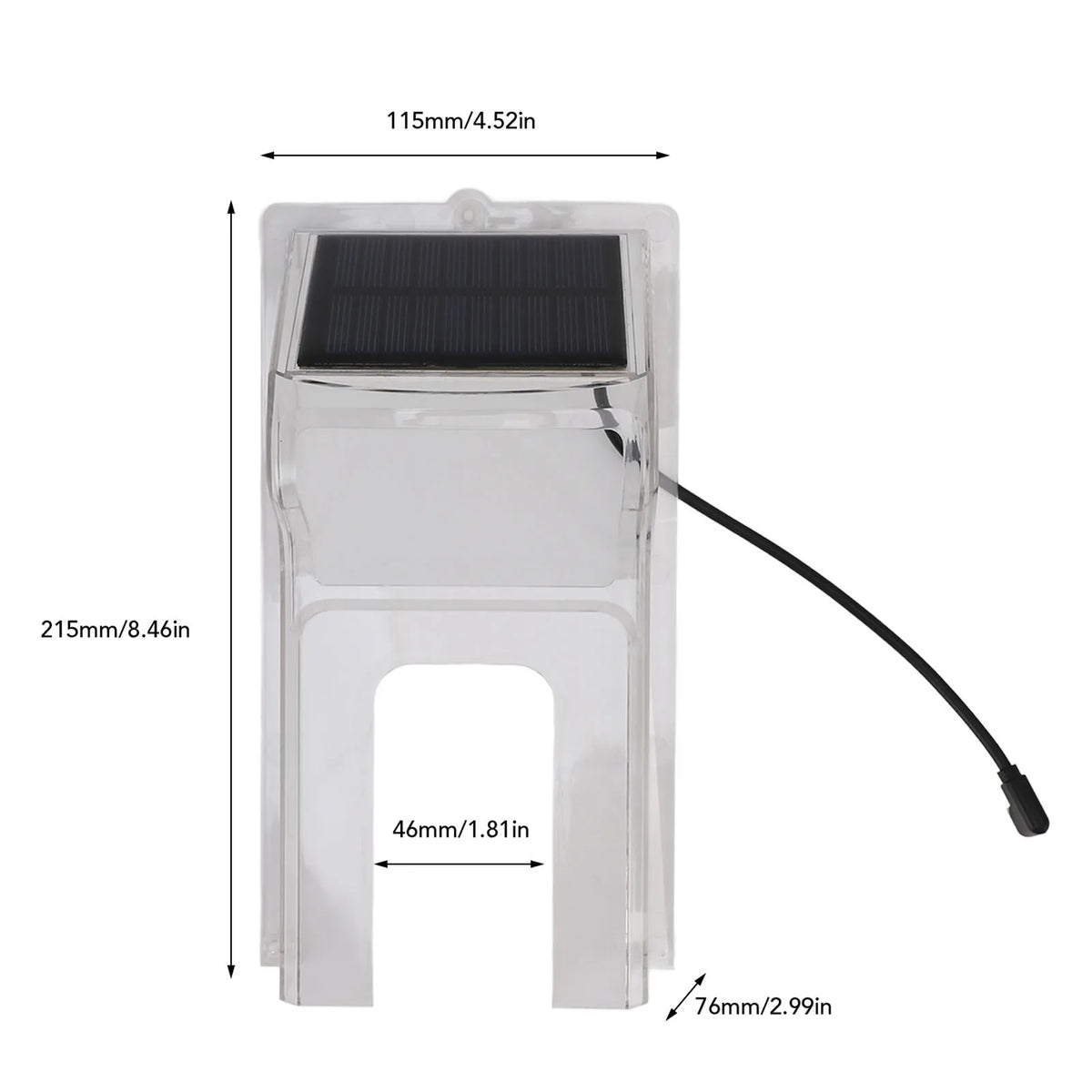 Solar Powered Weatherproof Doorbell Rain Cover – ABS Doorbell Rain Cover Qst