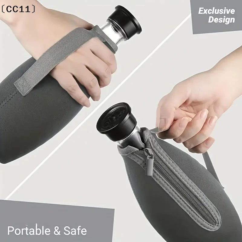 Neoprene Soda Bottle Sleeve 1000ml – Insulated Protective Cover Bottle Sleeve Qme