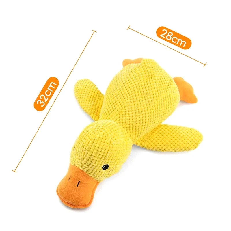 Duck Plush Dog Chew Toy – Squeaky & Wear-Resistant | Qme Plush Dog Toy Qme