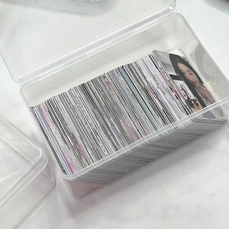Photocard Idol Card Dustproof Storage Box | Qme Organizer Card Storage Box Qme