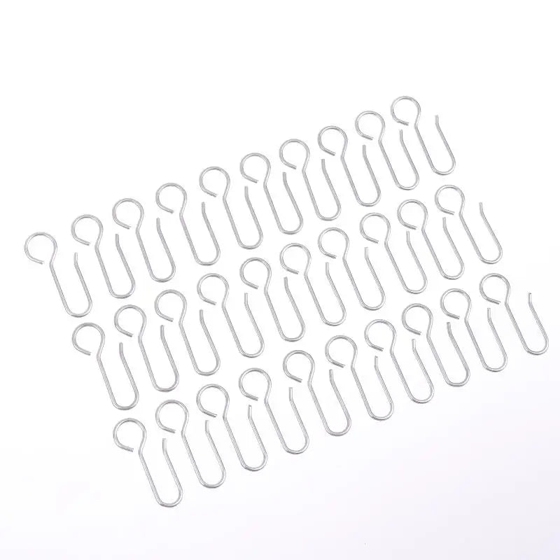 Metal S-Shape Curtain Track Hooks – No-Drill Ceiling Install Curtain Track Hooks Qme