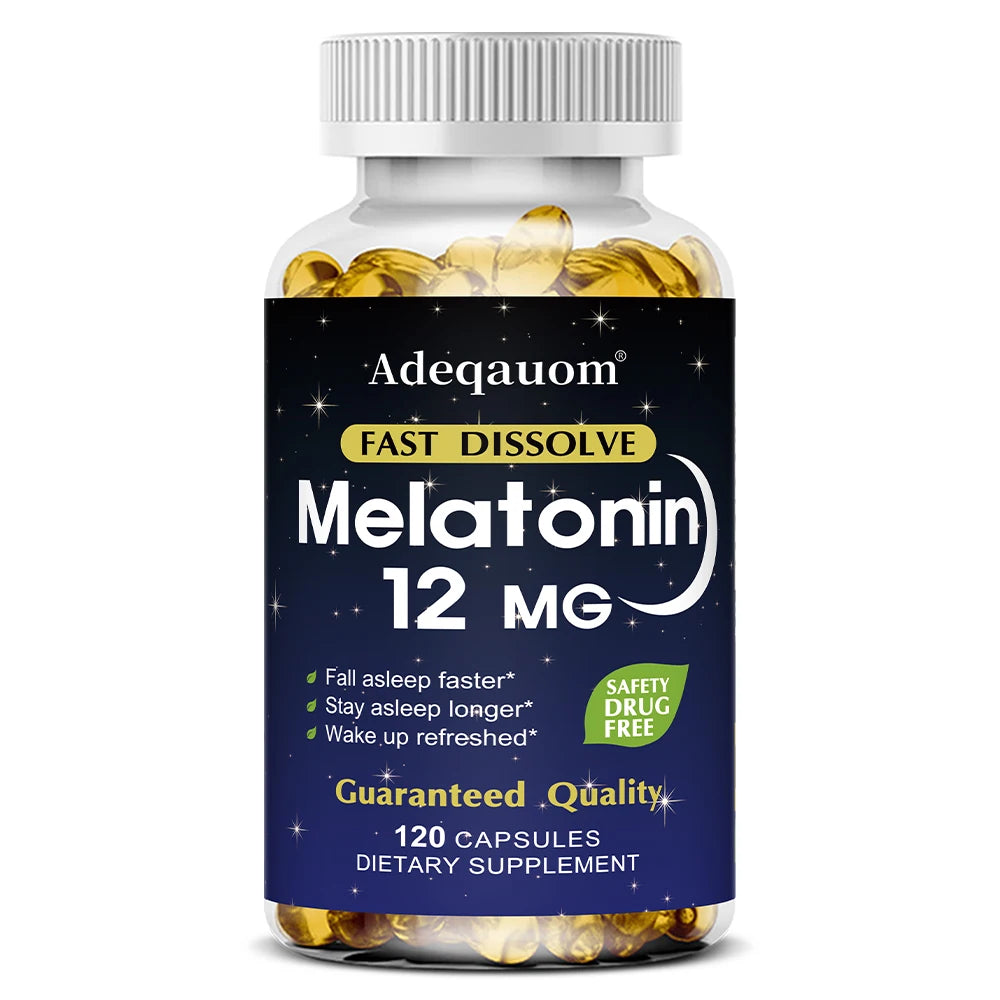 ZENVITALIZE Melatonin Capsules – Sleep & Relaxation Support Sleep Supplement Qst 120 count-1 bottle