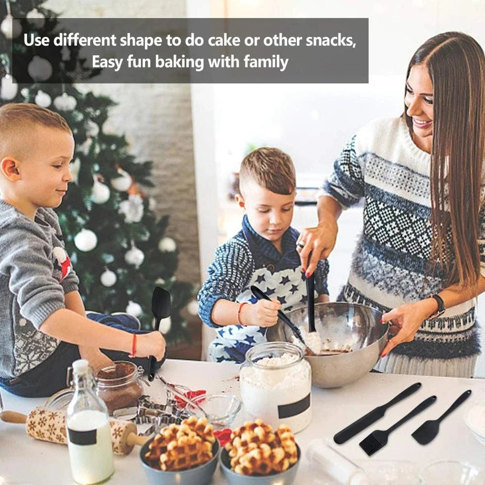 Silicone Spatula Set – Food Grade, Non-Stick & Heat Resistant Silicone Spatula Set Qme