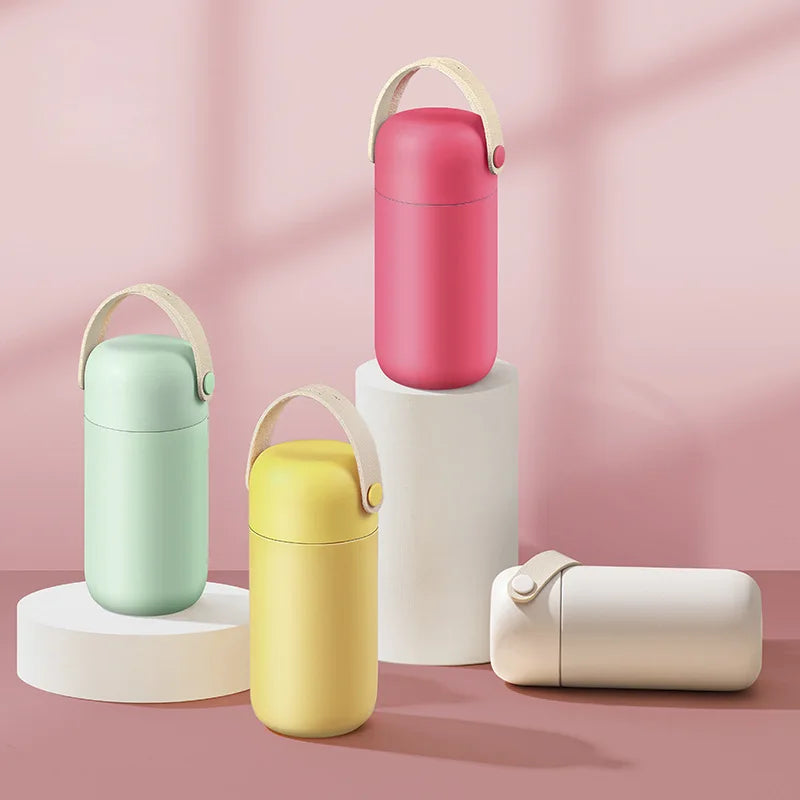 Macaron Palette Mini Pocket Thermos Cup – 150ml Stainless Steel Mini Thermos Cup Qme