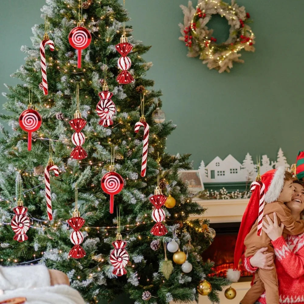 Christmas Tree Ornaments – Lollipops, Pine Cones & Candy Canes Christmas Tree Ornaments Qme