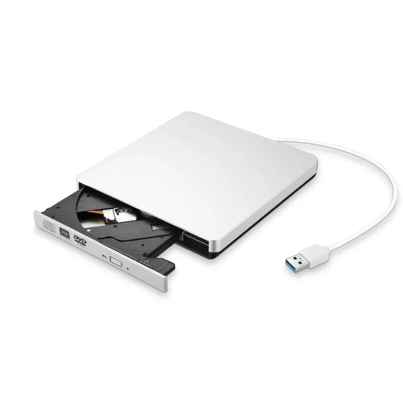 Portable USB 3.0 External Slim DVD-ROM Optical Drive | Qme External Optical Drive Qme
