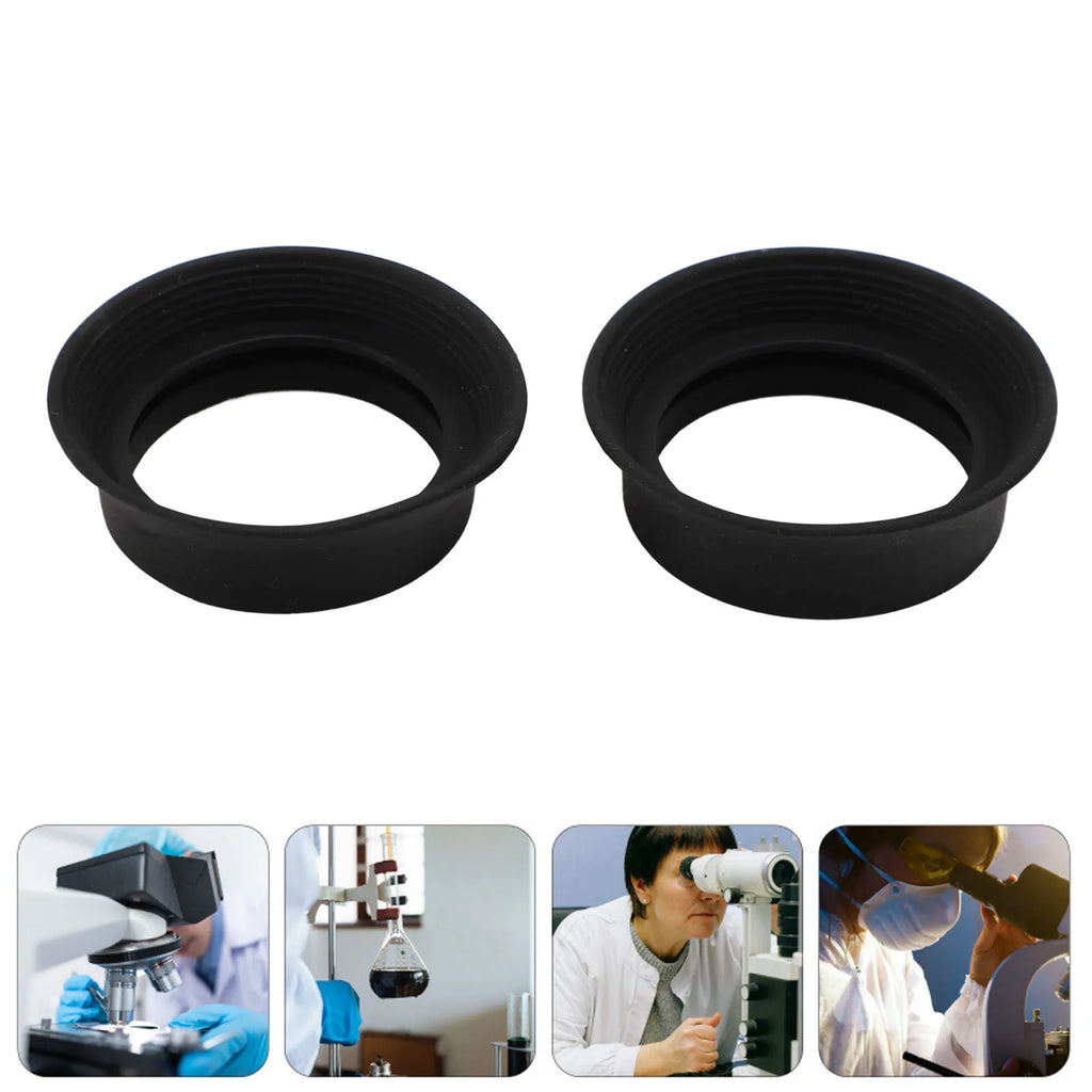 Rubber Eyecups for Microscope & Binocular Eyepiece – 2pcs Set Eyepiece Eyecup Qst