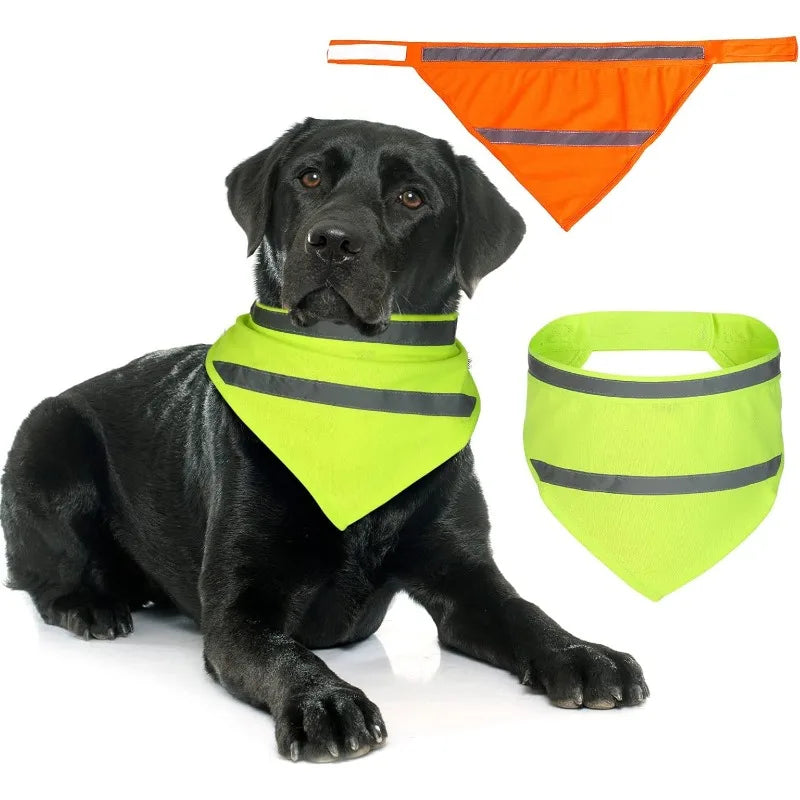 Reflective Pet Triangle Scarf Bandana for Small/Medium Dogs Dog Bandana Scarf Qme