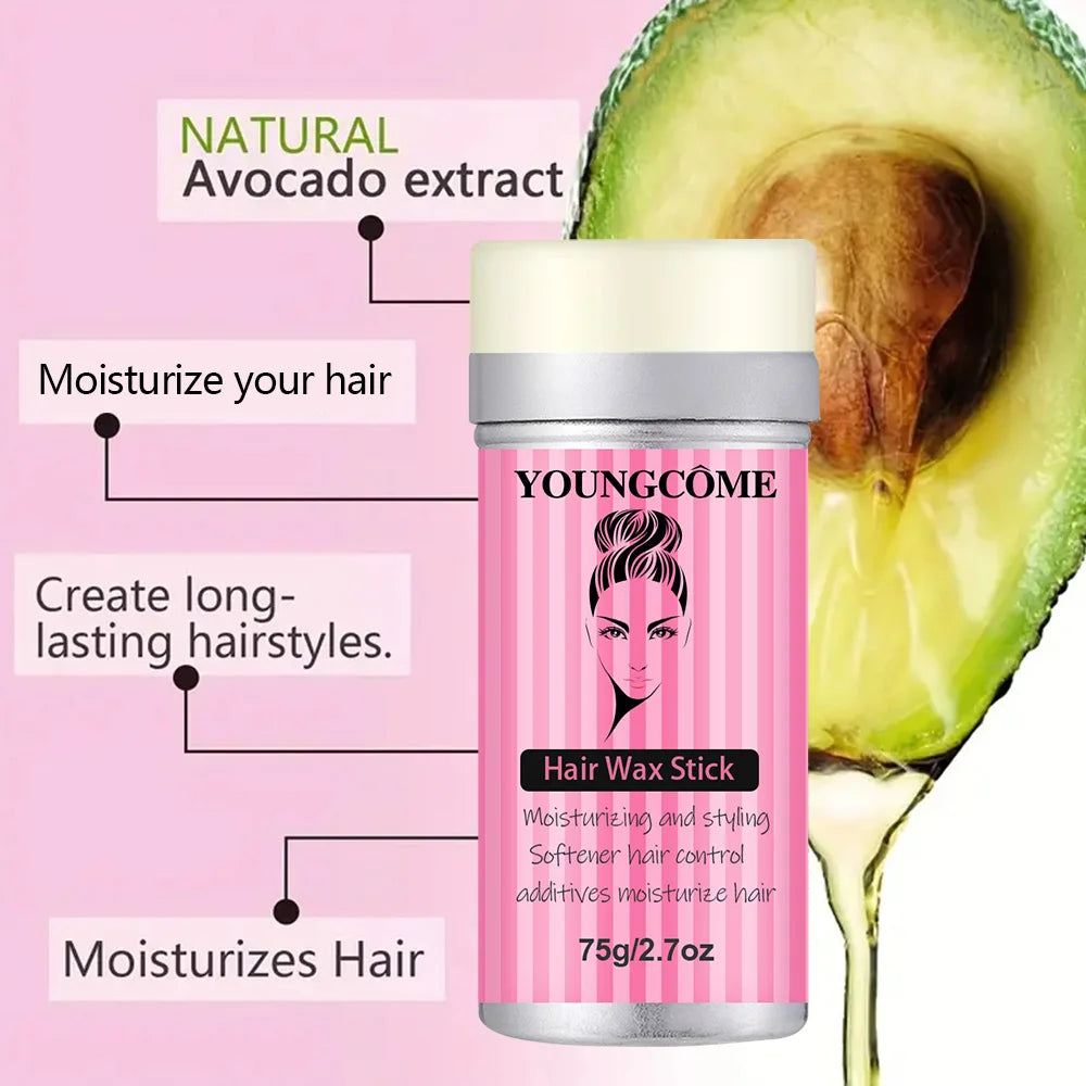 Hair Wax Stick – Frizz-Smoothing Non-Greasy Long-Lasting Styling Hair Wax Stick Qst