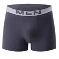 Men's Breathable Boxer Shorts | Solid Color & Elastic Waistband Men's Boxer Shorts Qme Grey 2XL