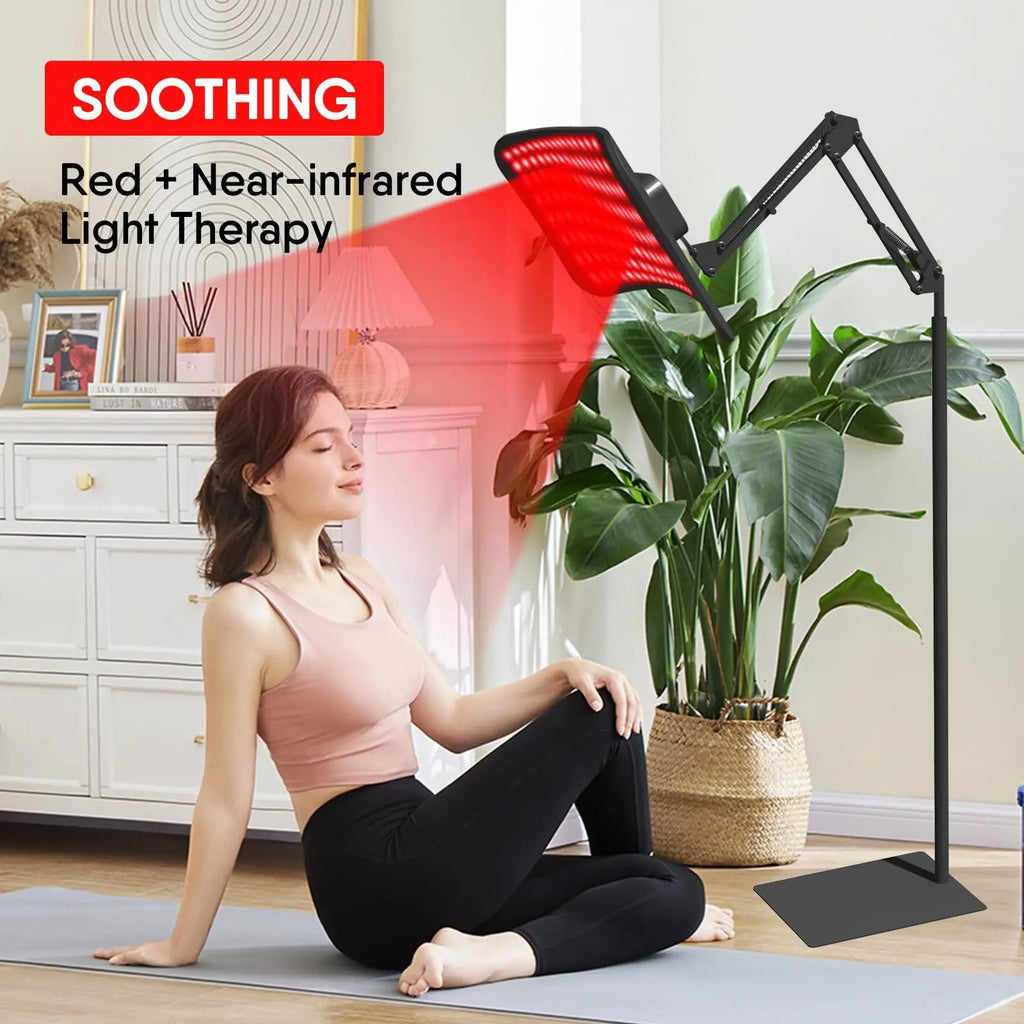Red Light Therapy Panel 660nm 850nm with Adjustable Stand | ZONGKUNG Red Light Therapy Panel Qst
