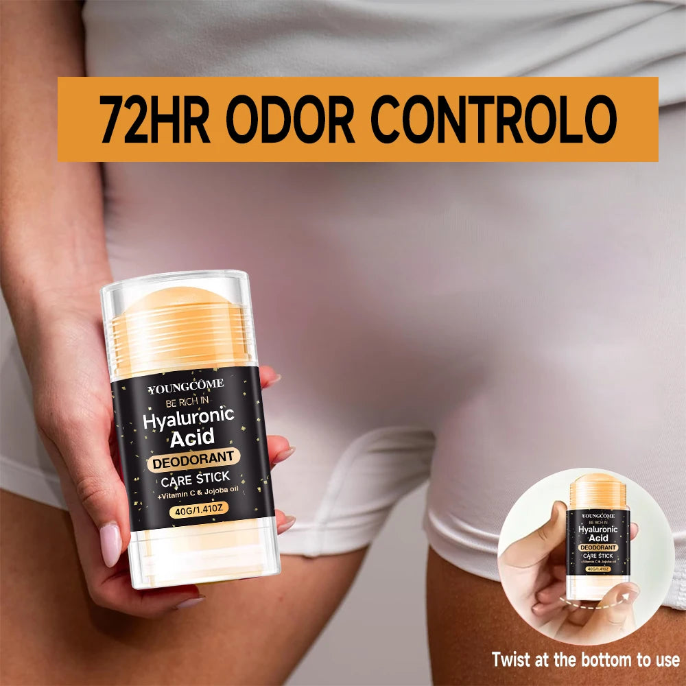 YOUNGCOME Hyaluronic Acid Deodorant Stick – Antiperspirant Deodorant Stick Qst