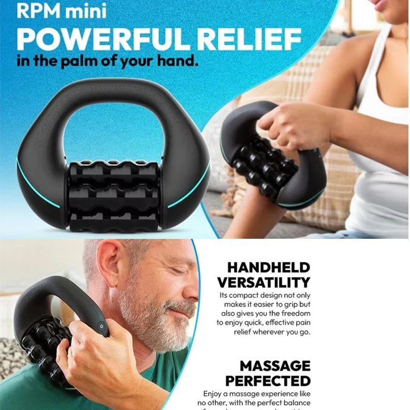 Vilnason Mini Rolling Percussive Massager – 3-Speed Rechargeable Percussive Massager Qst