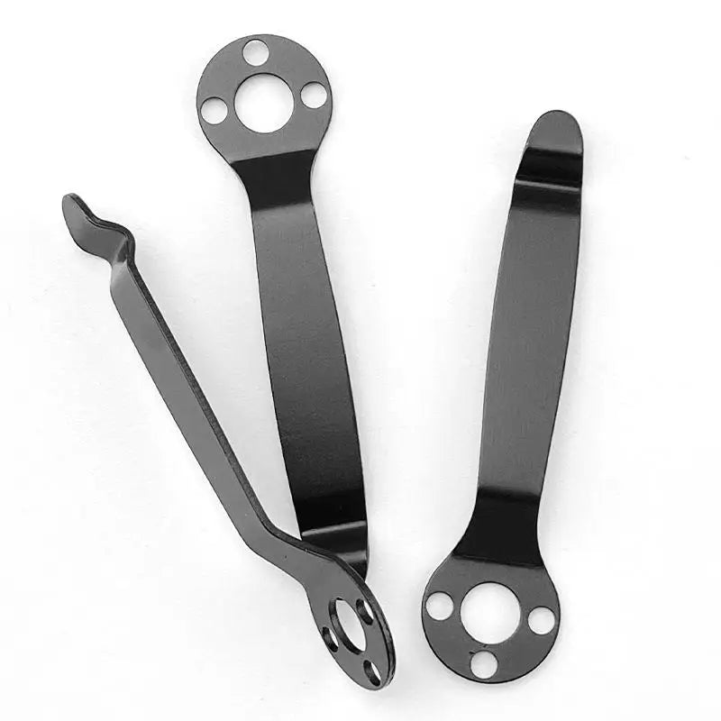 Swayboo DIY Folding Knife Back Clip Holder – Black Alloy Knife Clip Accessory Qst