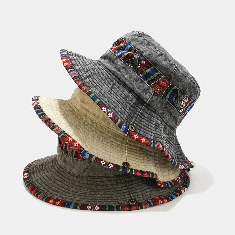 Men's Tactical Camouflage Bucket Hat – Outdoor Panama Cap Tactical Bucket Hat Qme