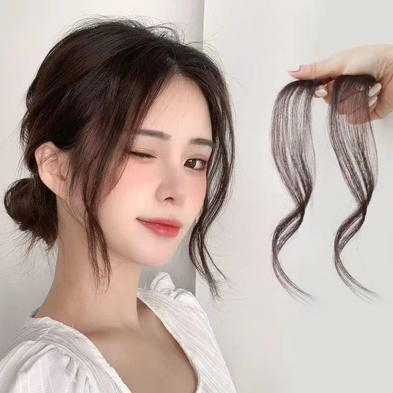 3D Clip-In Synthetic Bang Hairpiece – Invisible Natural Fringe Clip-In Bang Hairpiece Qst