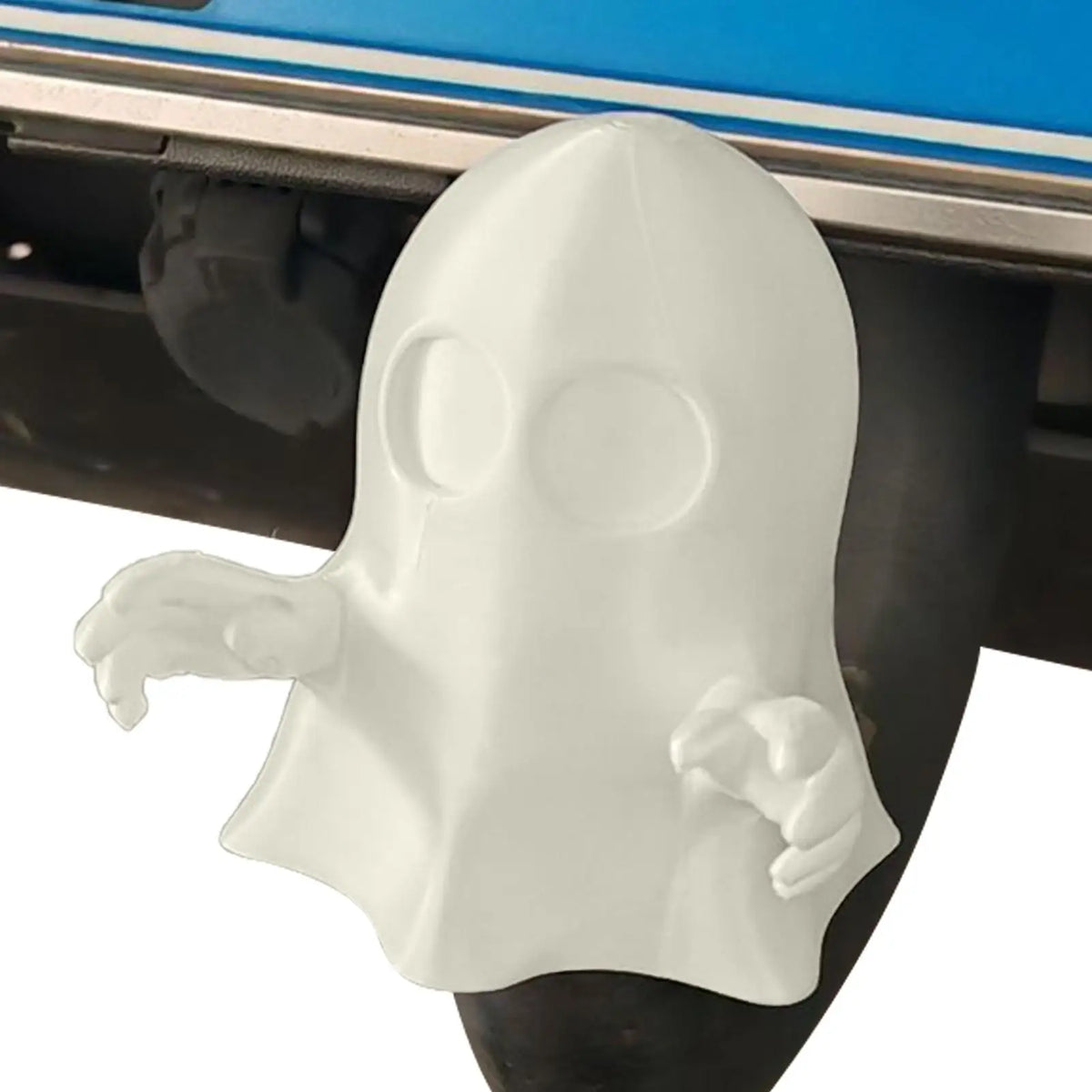 Glow in the Dark Ghost Trailer Hitch Cover | 3D Printed Plug Trailer Hitch Cover Qme
