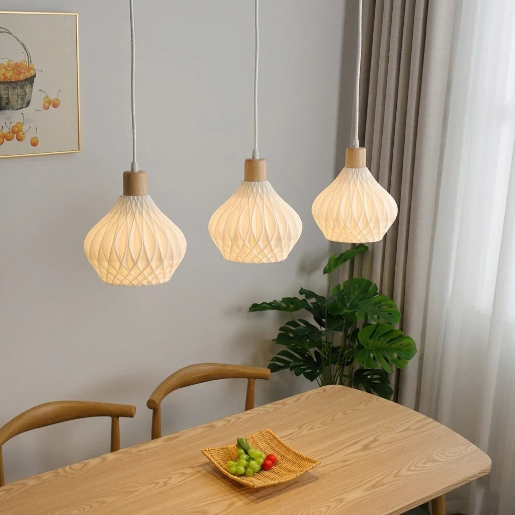 Bamboo Pendant Lamp – Handmade Rattan Chandelier Fixture Pendant Chandelier Qme