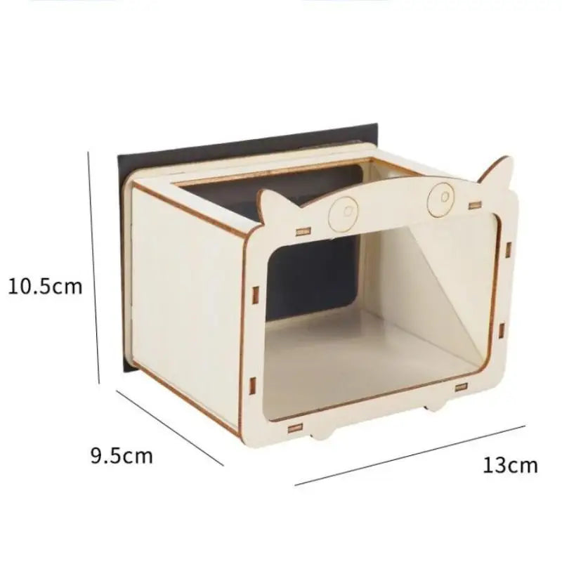 DIY 3D Hologram Projector Kit – Wooden Phone Optical Display DIY Hologram Kit Qme