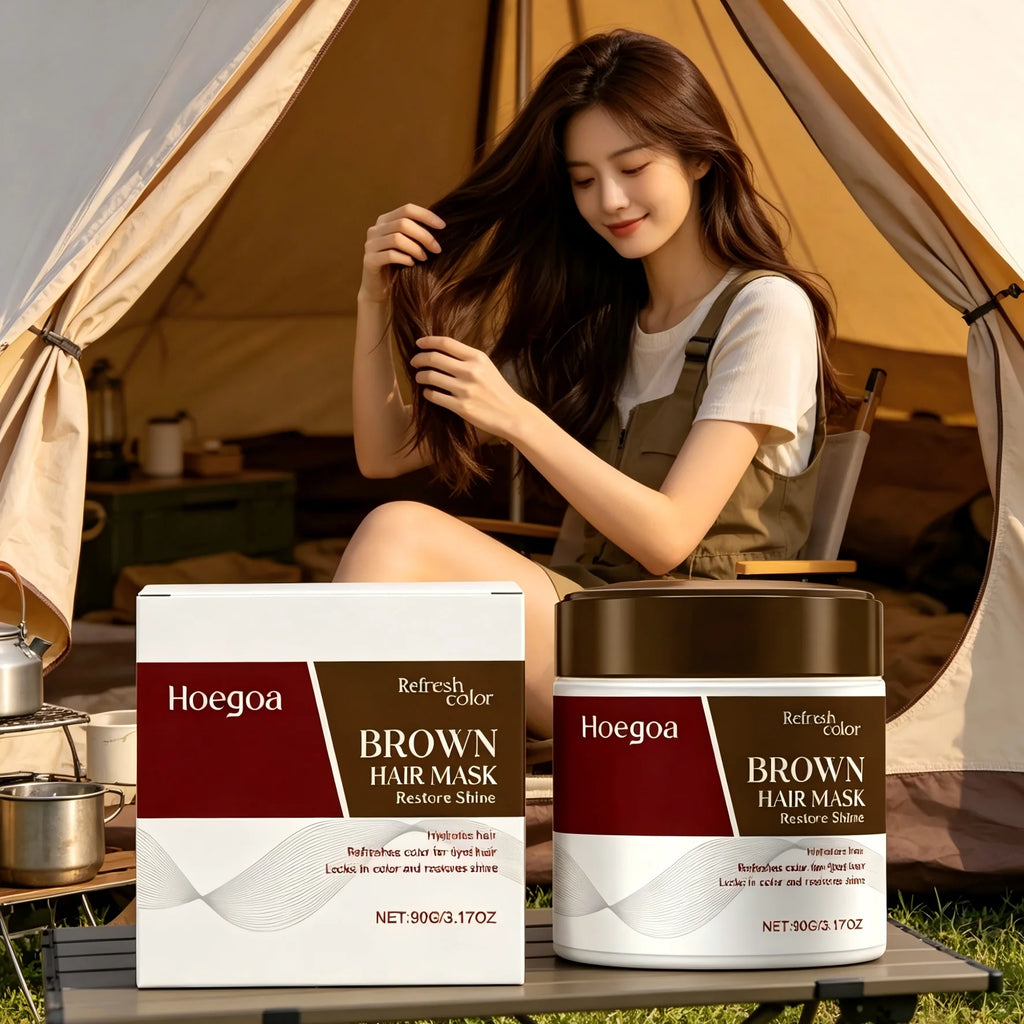 Hoegoa Color Depositing Hair Mask – Red, Blue & Brown 90g Color Depositing Hair Mask Qst
