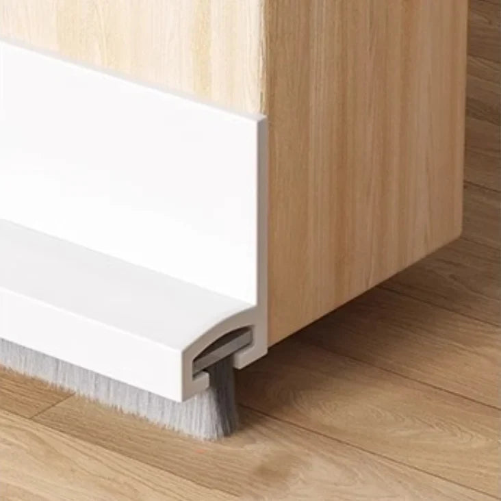 Self-Adhesive Door Bottom Seal Strip | Draft & Insect Guard Door Seal Strip Qme White 2M-2PCS