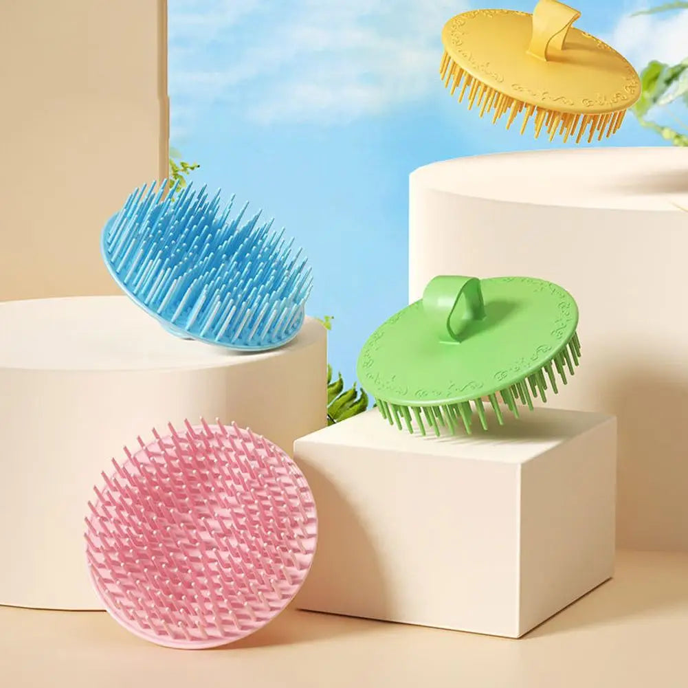 Scalp Exfoliator Brush – Flexible Shampoo & Scalp Massager Scalp Exfoliator Brush Qme