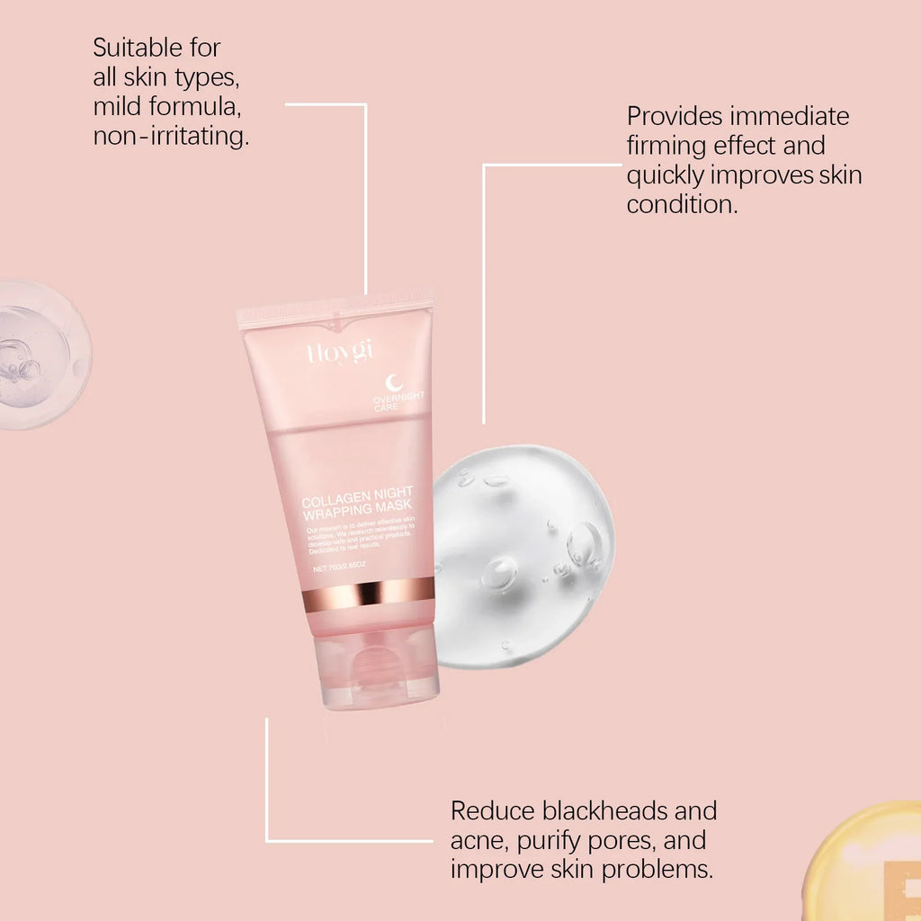 Collagen Peel-Off Night Mask – Deep Hydration & Firming Collagen Night Mask Qme