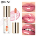 QIBEST Color Changing Lip Oil Plumper Moisturizing Jelly Balm Lip Oil Plumper Qme Lip Oil