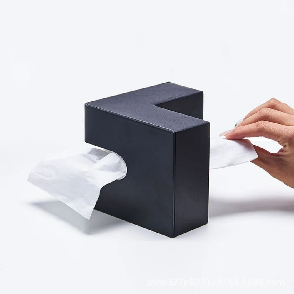 L-Shaped Tissue Box Holder – Creative Home & Office Decor Tissue Box Holder Qme