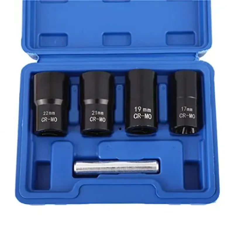 Drive Impact Bolt Nut Extractor Socket Set – Twist Lug Remover Extractor Socket Set Qme