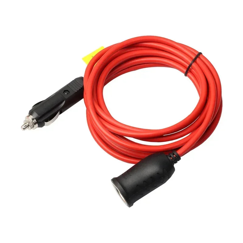 12V 24V 10A Car Cigarette Lighter Extension Cord | 1.5M–6M Car Power Extension Cord Qme