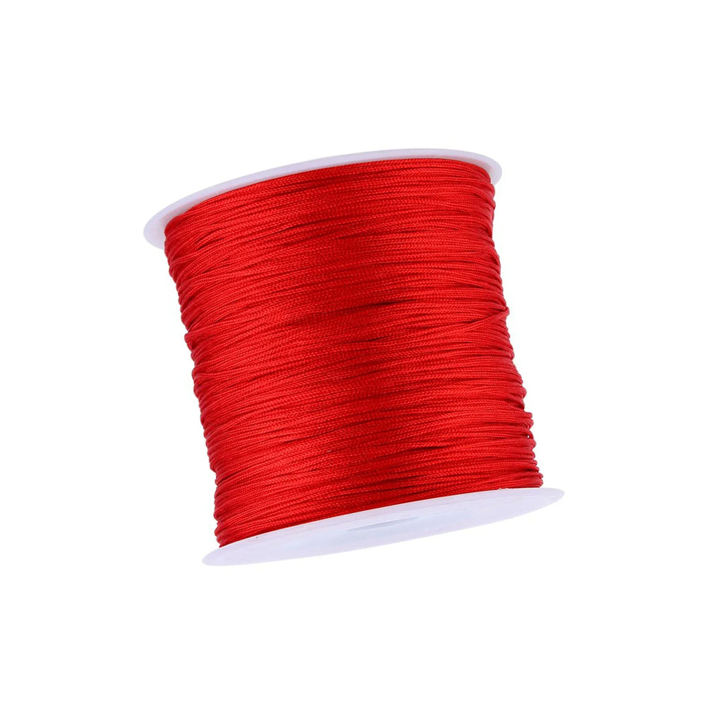 100M Nylon Chinese Knot Cord – Rattail Macrame Shamballa Thread Macrame Craft Cord Qme