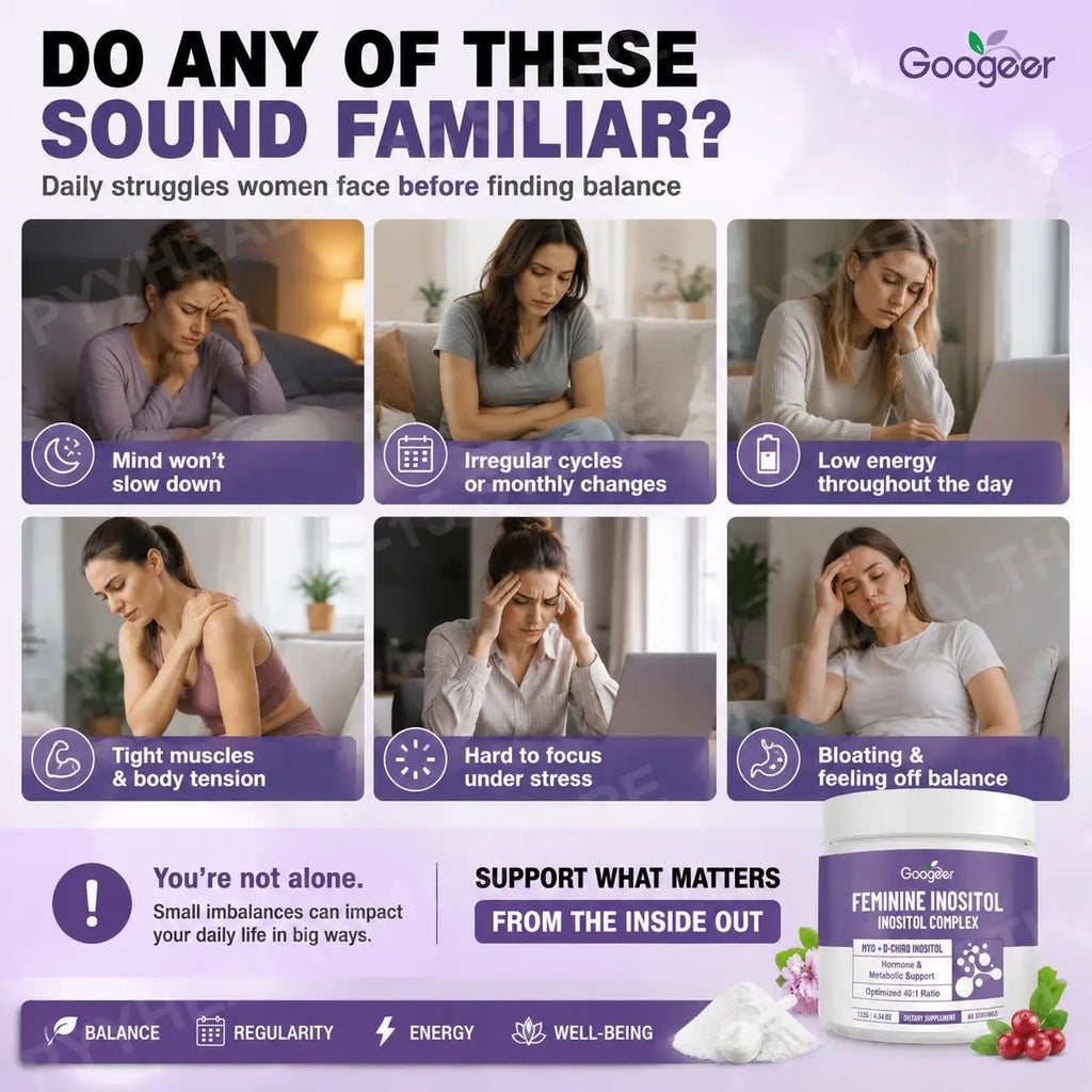 Women's Inositol Complex Powder Myo & D-Chiro 40:1 – 60 Servings Inositol Supplement Qst